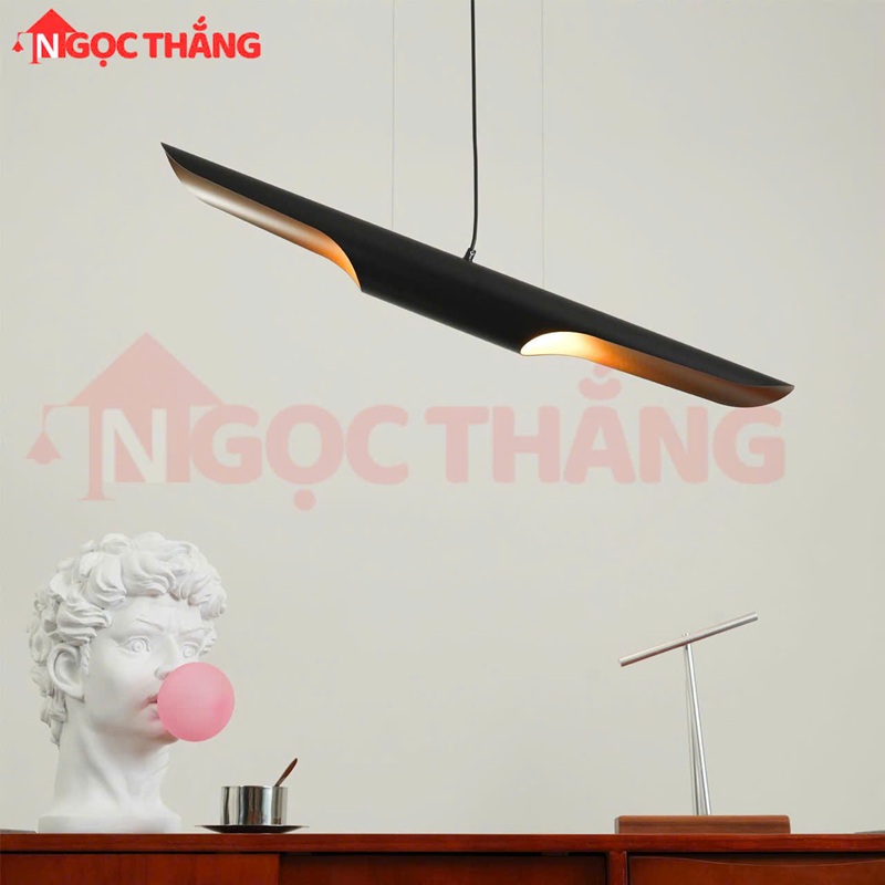 Đèn Thả Trần Trang Trí Phòng Khách Bàn Ăn Quán Cafe Led Vàng 8W 220V TCF24 Ngọc Thắng Kèm 2 bóng G45 - Ảnh 6