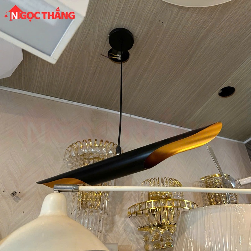 Đèn Thả Trần Trang Trí Phòng Khách Bàn Ăn Quán Cafe Led Vàng 8W 220V TCF24 Ngọc Thắng Kèm 2 bóng G45 - Ảnh 5