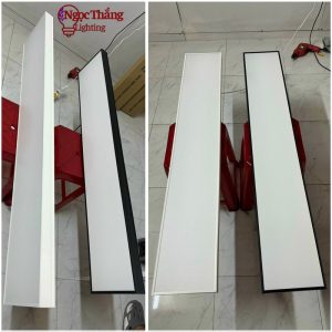 Alternative view of Đèn thả trần văn phòng 120cm x 20cm - Đèn thả hộp chữ nhật siêu sáng 70W 220V MS218 Vỏ Đen Ngọc Thắng