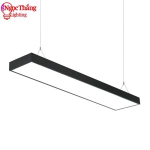 Đèn thả trần văn phòng 120cm x 20cm - Đèn thả hộp chữ nhật siêu sáng 70W 220V MS218 Vỏ Đen Ngọc Thắng - Ảnh 5