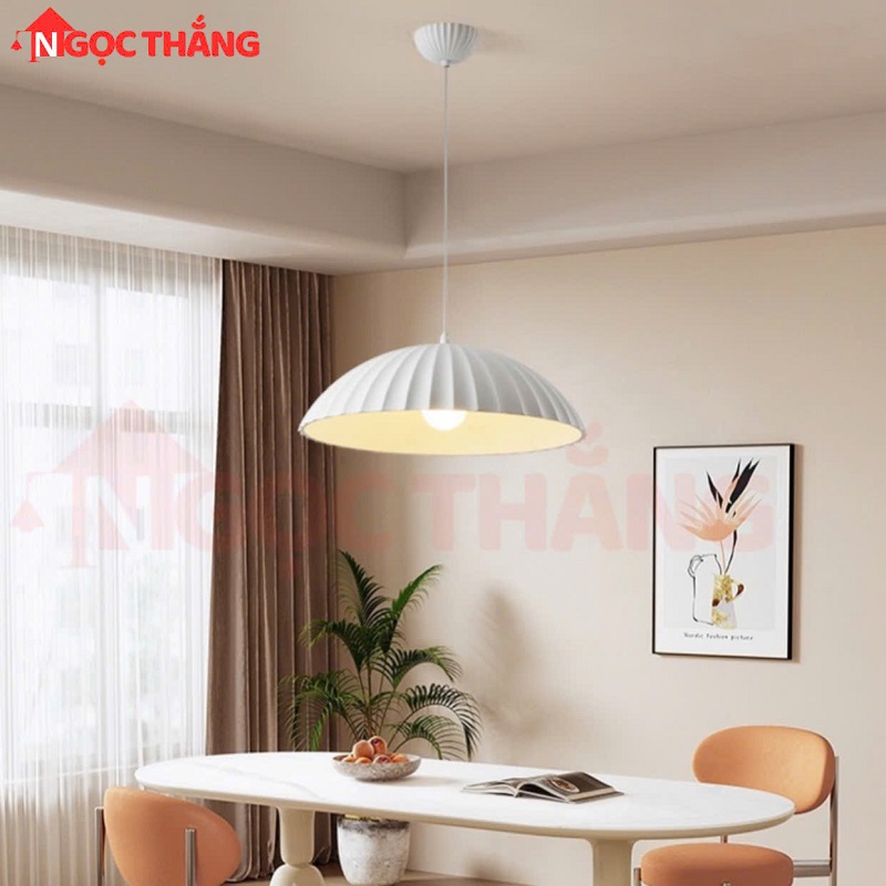 Đèn thả trang trí bàn ăn Ø48cm phòng khách phòng ngủ Led 3 chế độ màu 6W 220V THD91 Ngọc Thắng