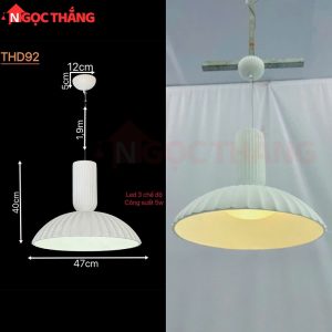Alternative view of Đèn thả trang trí bàn ăn Ø47cm phòng khách phòng ngủ Led 3 chế độ màu 6W 220V THD92 Ngọc Thắng