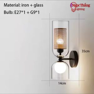 Alternative view of Đèn treo tường gắn tường trang trí phòng ngủ phòng khách cầu thang 220V GT436 Ngọc Thắng
