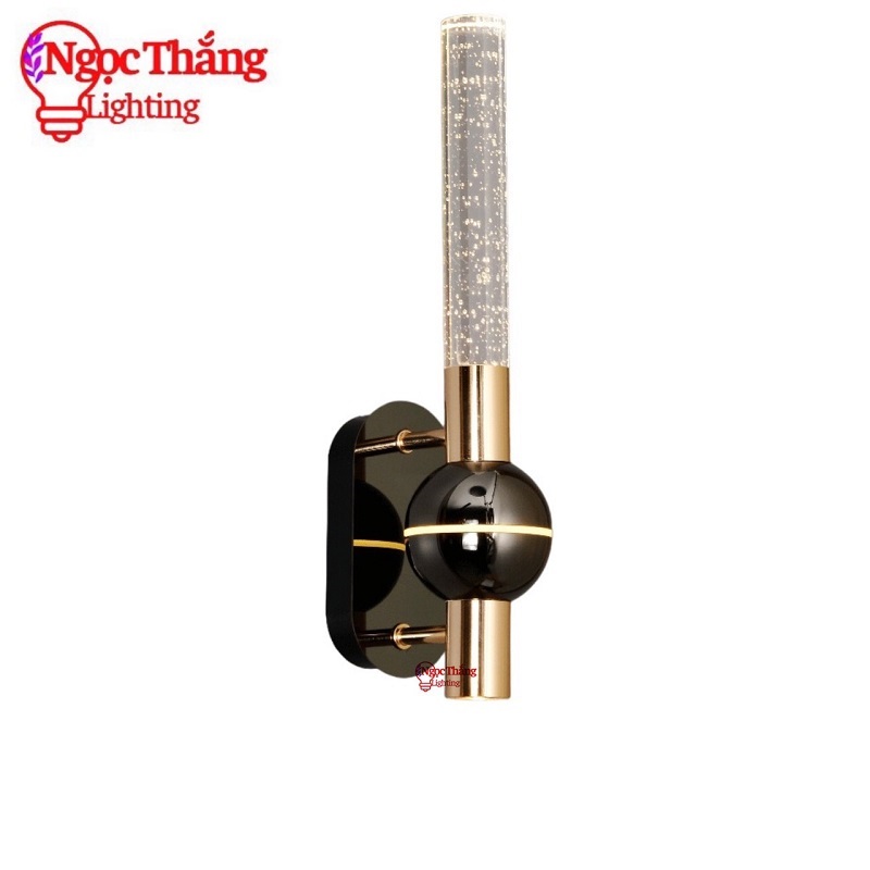 Đèn treo tường ốp tường pha lê 36cm trang trí phòng ngủ phòng khách cầu thang Led 12W V9571/1 Ngọc Thắng