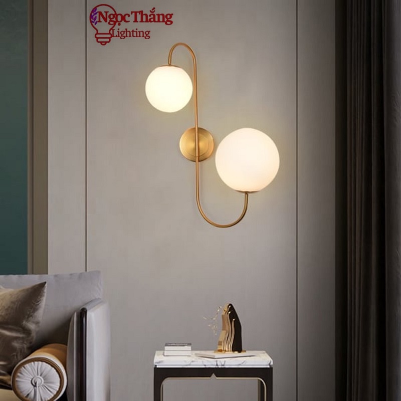 Đèn treo tường ốp tường trang trí phòng khách phòng ngủ cầu thang cao cấp E27 220V GT3025 Ngọc Thắng
