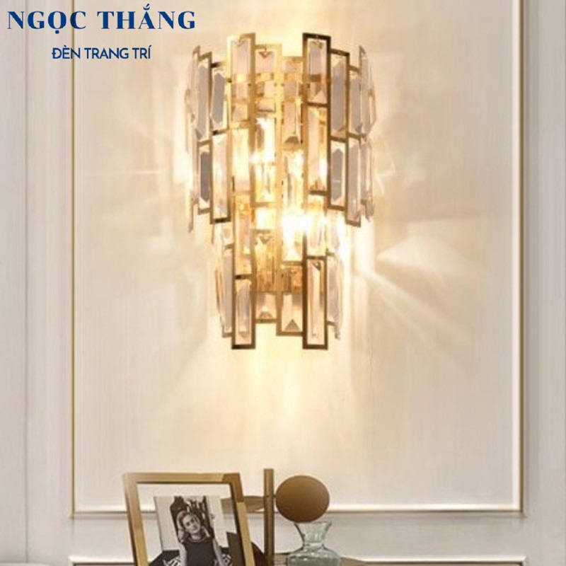 Đèn treo tường ốp tường pha lê trang trí phòng khách phòng ngủ Bảo Hành 24 Tháng 8W GT449 Ngọc Thắng