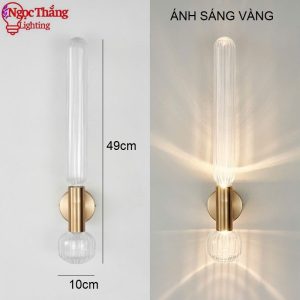 Alternative view of Đèn treo tường pha lê trang trí phòng khách phòng ngủ cầu thang Led 8W 220V V9047 Ngọc Thắng