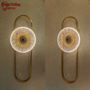 Alternative view of Đèn treo tường pha lê trang trí phòng ngủ phòng khách cầu thang Led 3 màu 220V V738B Ngọc Thắng