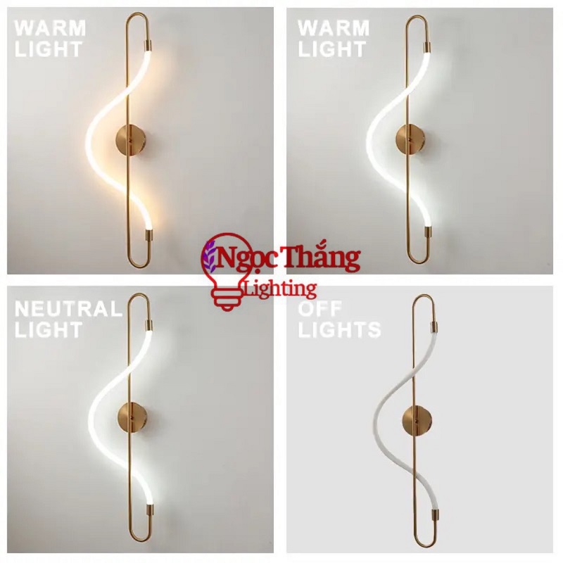 Đèn treo tường ốp tường trang trí phòng ngủ phòng khách cầu thang Led 3 màu 15W 220V GT3066 Ngọc Thắng - Ảnh 4