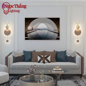 Alternative view of Đèn treo tường ốp tường trang trí phòng khách phòng ngủ gắn tường cầu thang Led 3 chế độ màu 14W GT353-24 Ngọc Thắng