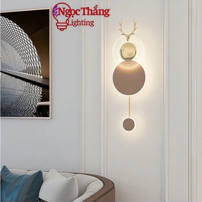 Đèn treo tường ốp tường trang trí phòng khách phòng ngủ cầu thang 3 chế độ màu Led 14W GT354-24 Ngọc Thắng