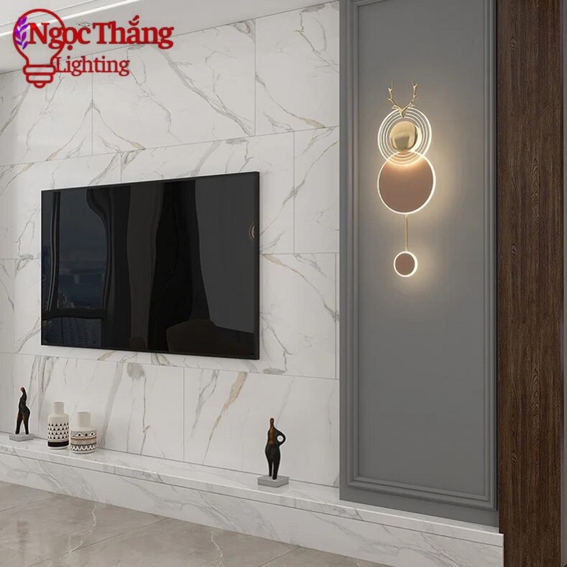 Đèn treo tường ốp tường trang trí phòng khách phòng ngủ cầu thang 3 chế độ màu Led 14W GT354-24 Ngọc Thắng - Ảnh 7