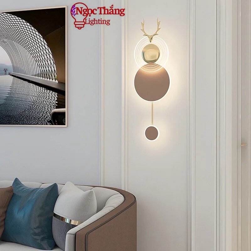 Đèn treo tường ốp tường trang trí phòng khách phòng ngủ cầu thang 3 chế độ màu Led 14W GT354-24 Ngọc Thắng - Ảnh 8