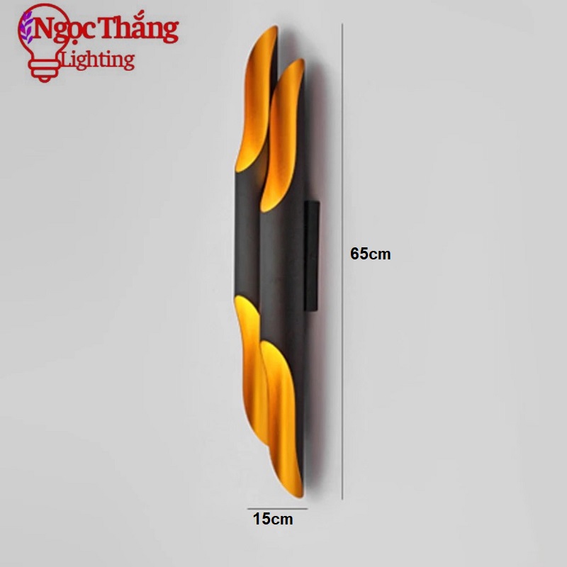 Đèn treo tường ốp tường 80cm trang trí phòng khách phòng ngủ cầu thang Led 16W 220V GT468 Ngọc Thắng - Ảnh 2