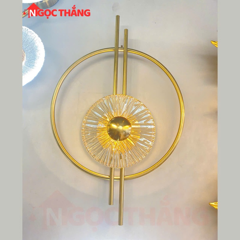 Đèn treo tường phòng ngủ Ø30cm ốp tường trang trí phòng khách cầu thang Led Vàng VK121 Ngọc Thắng - Ảnh 4