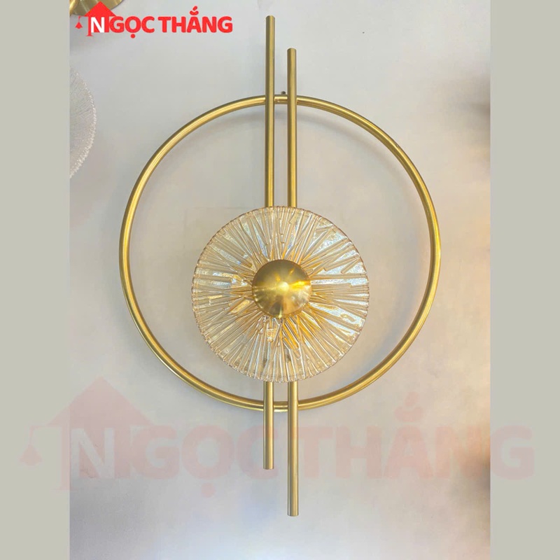 Đèn treo tường phòng ngủ Ø30cm ốp tường trang trí phòng khách cầu thang Led Vàng VK121 Ngọc Thắng - Ảnh 2