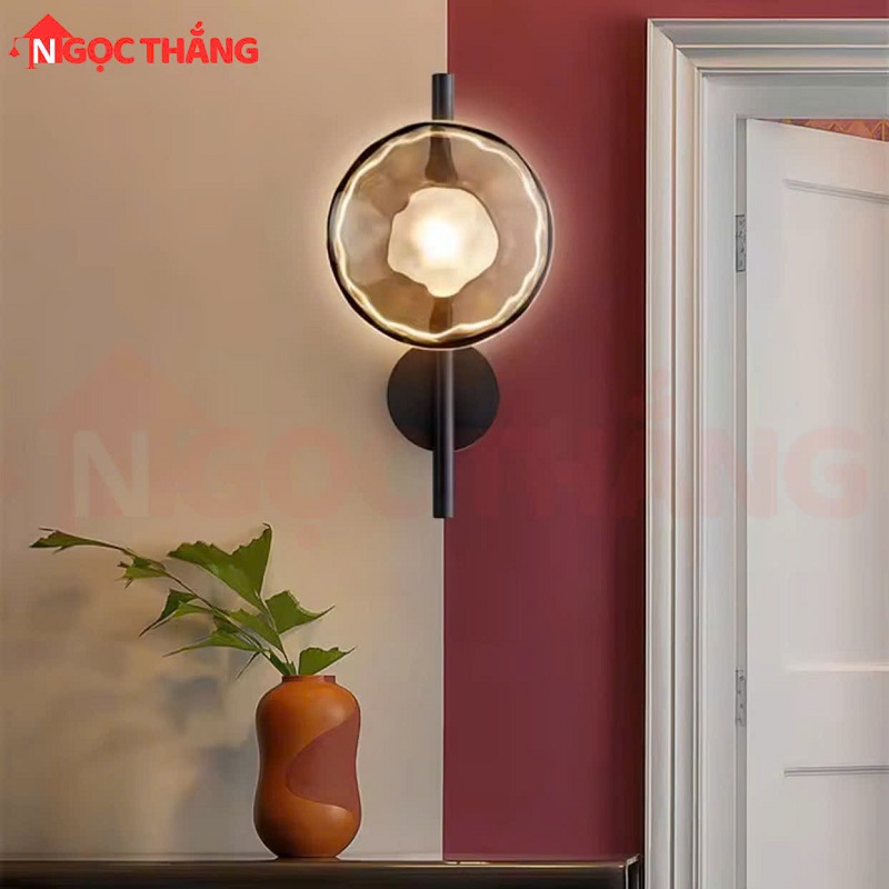 Đèn treo tường thuỷ tinh gắn tường trang trí phòng ngủ phòng khách cầu thang 220V VK135 Ngọc Thắng