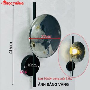 Alternative view of Đèn treo tường thuỷ tinh gắn tường trang trí phòng ngủ phòng khách cầu thang 220V VK135 Ngọc Thắng