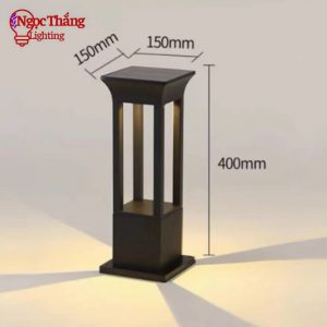 Alternative view of Đèn trụ sân vườn 40cm năng lượng mặt trời trang trí ngoài trời 12w 220V SV9203 Ngọc Thắng