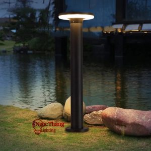 Alternative view of Đèn trụ sân vườn 60cm năng lượng mặt trời trang trí ngoài trời Led 3 màu 12w 220V SV6612 Ngọc Thắng