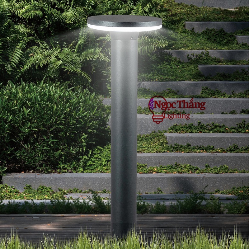 Đèn trụ sân vườn 60cm năng lượng mặt trời trang trí ngoài trời Led 3 màu 12w 220V SV6612 Ngọc Thắng - Ảnh 9
