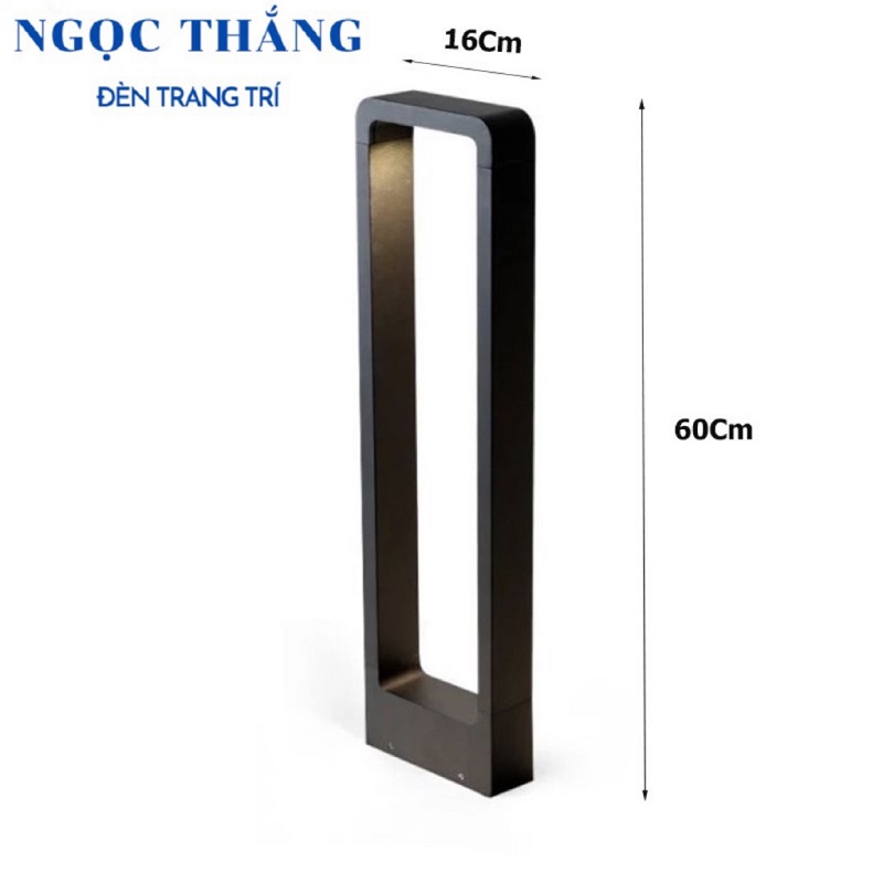 Đèn trụ sân vườn ngoài trời chống nước cao 60Cm Led 12W 220V VNT6610 Ngọc Thắng - Ảnh 2