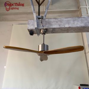Alternative view of Quạt Trần 3 Cánh Gỗ 132cm Trang Trí Sảnh Phòng Khách Cao Cấp QT40 Ngọc Thắng (Kèm remote)