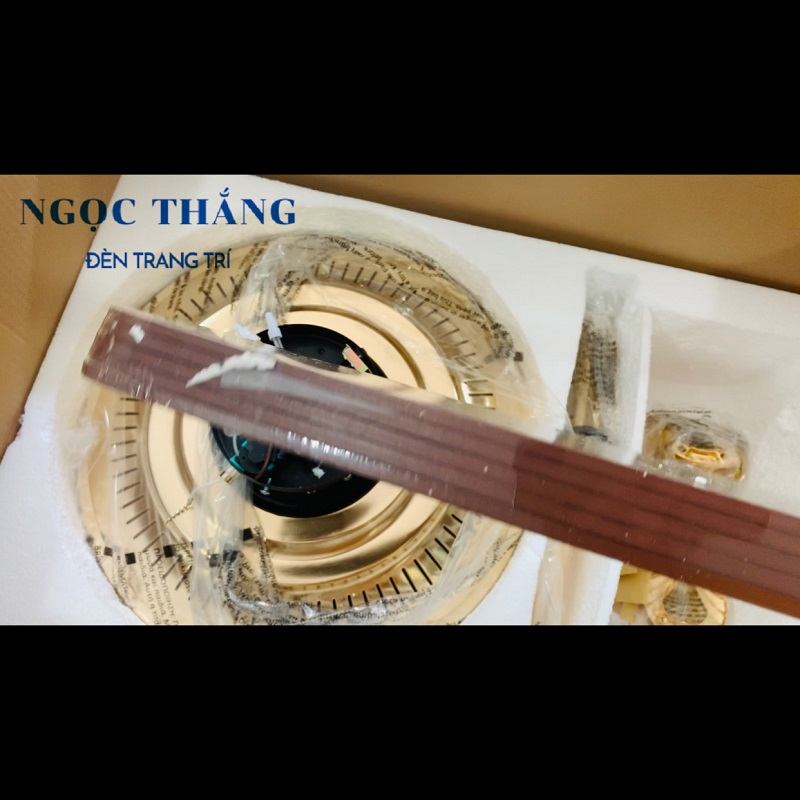 Quạt Trần 5 Cánh Gỗ Trang Trí Sảnh Phòng Khách Cao Cấp QT1530 Ngọc Thắng (Tặng kèm remote điều khiển từ xa) - Ảnh 8