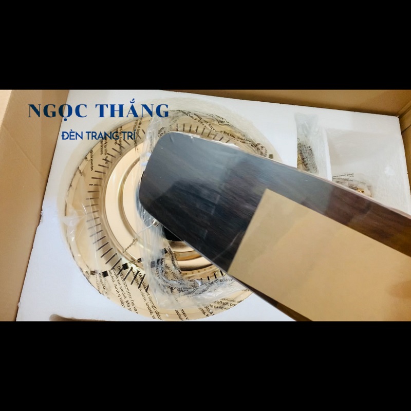 Quạt Trần 5 Cánh Gỗ Trang Trí Sảnh Phòng Khách Cao Cấp QT1530 Ngọc Thắng (Tặng kèm remote điều khiển từ xa) - Ảnh 7