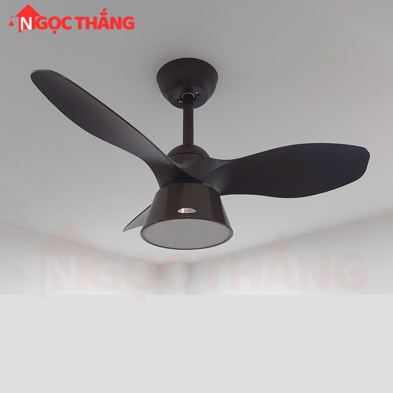 Quạt Trần 3 Cánh Nhựa Đèn Led 3 Màu 80cm cao 42cm Trang Trí Phòng Ngủ Phòng Bếp 20W VF426 Ngọc Thắng - Ảnh 11