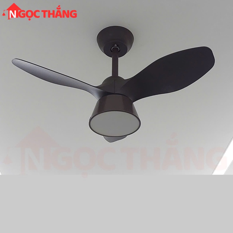 Quạt Trần 3 Cánh Nhựa Đèn Led 3 Màu 80cm cao 42cm Trang Trí Phòng Ngủ Phòng Bếp 20W VF426 Ngọc Thắng - Ảnh 10
