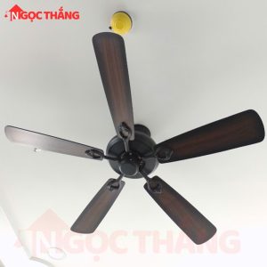 Alternative view of Quạt Trần 5 Cánh Gỗ 123Cm Trang Trí Phòng Khách Cao Cấp VF109 Ngọc Thắng (Kèm remote điều khiển)