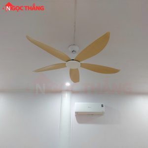 Alternative view of Quạt Trần 5 Cánh Nhựa ABS 132cm Trang Trí Phòng Ngủ Phòng Khách VF405/Coffee Ngọc Thắng
