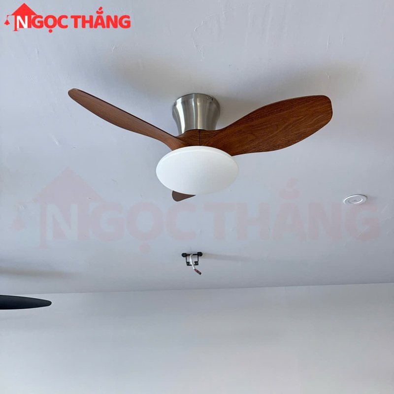 Quạt Trần Đèn 3 Cánh Nhựa ABS 80cm Cao 25cm Trang Trí Phòng Khách Phòng Ngủ VF906 Ngọc Thắng - Ảnh 3