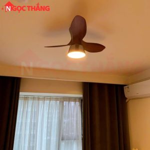 Alternative view of Quạt Trần Đèn 3 Cánh Nhựa ABS 80cm Cao 28cm Trang Trí Phòng Khách Phòng Ngủ VF905 Ngọc Thắng