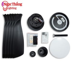 Alternative view of Quạt Trần Đèn 5 Cánh Trang Trí Sảnh Phòng Khách Cao Cấp Led 3 Chế Độ Màu VF97 Ngọc Thắng (Kèm remote điều khiển từ xa)