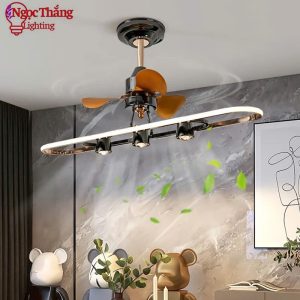 Alternative view of Quạt Trần Đèn Led Hiện Đại Trang Trí Bàn Ăn Phòng Khách Cao Cấp QT1112 Ngọc Thắng