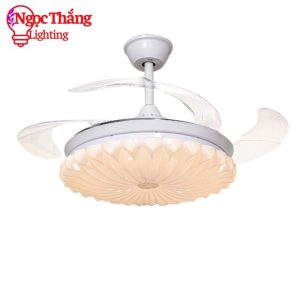 Alternative view of Quạt Trần Đèn Giấu Cánh Trang Trí Sảnh Phòng Khách Phòng Ngủ VF116 Ngọc Thắng (Tặng kèm remote điều khiển từ xa)