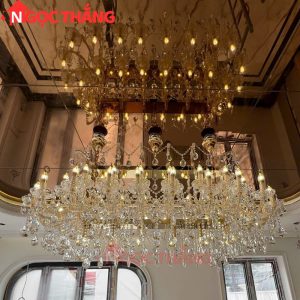 Đèn chùm thả trần cổ điển trang trí phòng khách sảnh khách sạn trong nhà 176W 220V DC5263N44 Ngọc Thắng - Ảnh 7