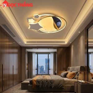 Đèn ốp trần ngôi sao Hàn Quốc trang trí phòng khách phòng ngủ trong nhà 220V MT215B Ngọc Thắng - Ảnh 5