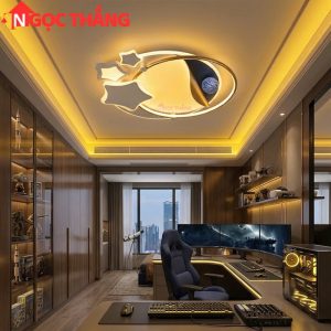 Đèn ốp trần ngôi sao Hàn Quốc trang trí phòng khách phòng ngủ trong nhà 220V MT215B Ngọc Thắng - Ảnh 3