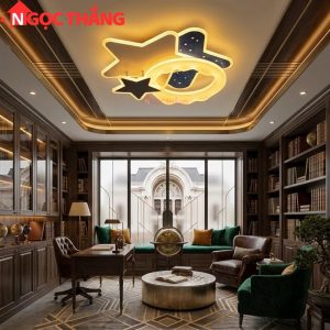Đèn ốp trần ngôi sao Hàn Quốc trang trí phòng khách phòng ngủ trong nhà 220V MT395 Ngọc Thắng