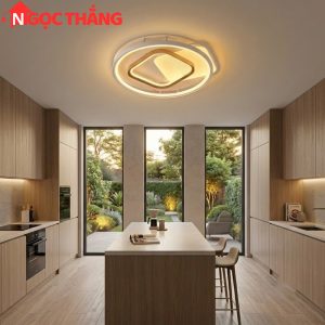 Đèn ốp trần phong cách Hàn Quốc trang trí phòng khách phòng ngủ trong nhà 220V MT8027 Ngọc Thắng - Ảnh 4