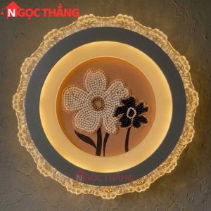 Đèn ốp trần phong cách Hàn Quốc trang trí phòng khách phòng ngủ trong nhà 220V MT9906 Ngọc Thắng - Ảnh 5