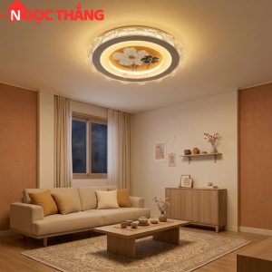 Đèn ốp trần phong cách Hàn Quốc trang trí phòng khách phòng ngủ trong nhà 220V MT9906 Ngọc Thắng - Ảnh 11