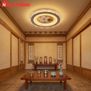 Đèn ốp trần phong cách Hàn Quốc trang trí phòng khách phòng ngủ trong nhà 220V MT9906 Ngọc Thắng - Ảnh 10