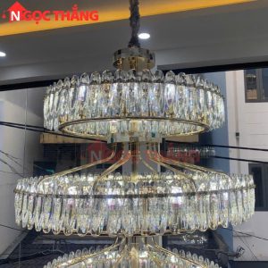 Đèn thả trần pha lê thông tầng 2m1 trang trí phòng khách sảnh khách sạn trong nhà 696W 220V TPL2199T5 Ngọc Thắng - Ảnh 14