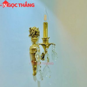 Alternative view of Đèn treo tường đồng nguyên chất cổ điển trang trí phòng khách phòng ngủ lối đi trong nhà LED vàng 4W 220V VDC2301T1 Ngọc Thắng