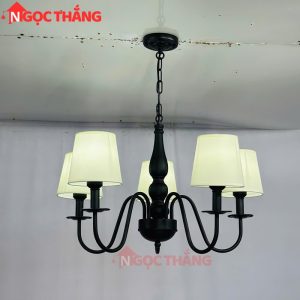 Đèn Chùm Phòng Khách Ø68cm Phong Cách Bắc Âu Cổ Điển Trang Bàn Ăn DC61 E27 220V Ngọc Thắng - Ảnh 3