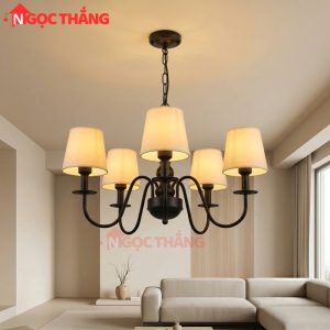 Đèn Chùm Phòng Khách Ø68cm Phong Cách Bắc Âu Cổ Điển Trang Bàn Ăn DC61 E27 220V Ngọc Thắng